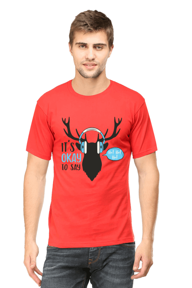 Its Ok To Say Men's T Shirt Red