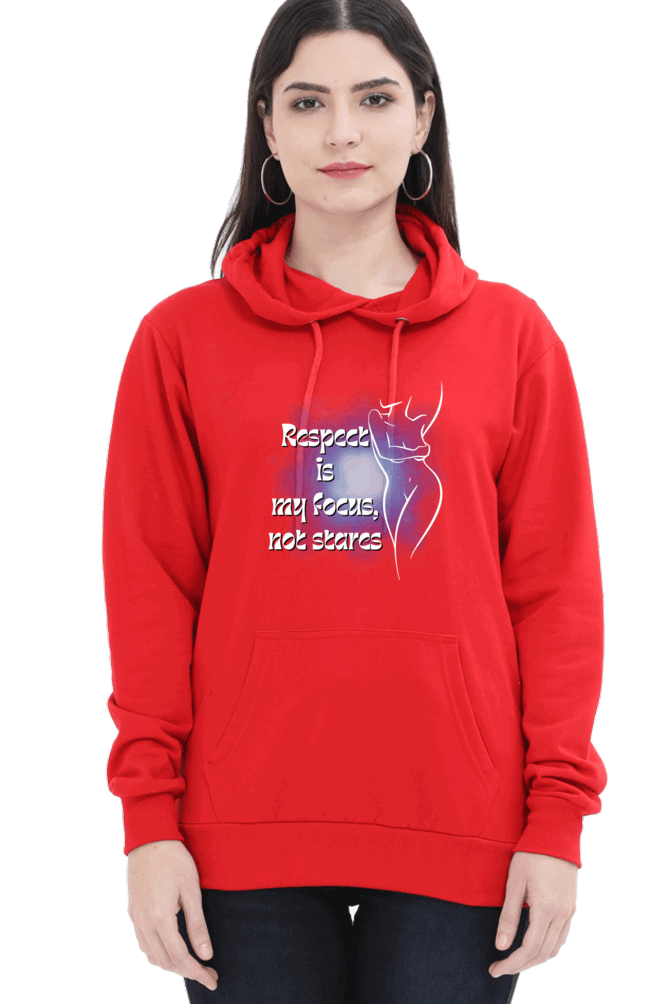 "Elegance Unveiled" Unisex Hoodie for Girls and Women Red