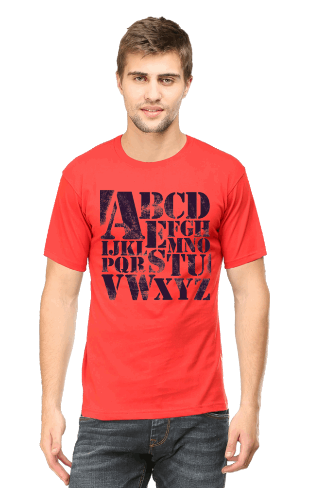 ABCD Men's T Shirt Red