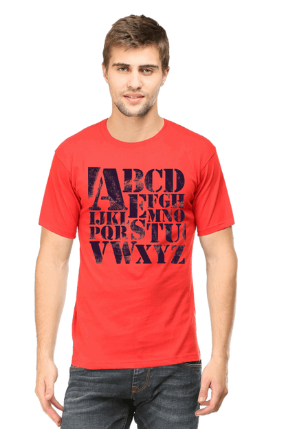 ABCD Men's T Shirt Red