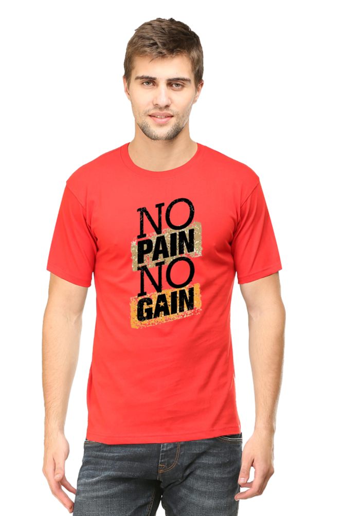 No Pain No Gain Gain Men's T Shirt Red