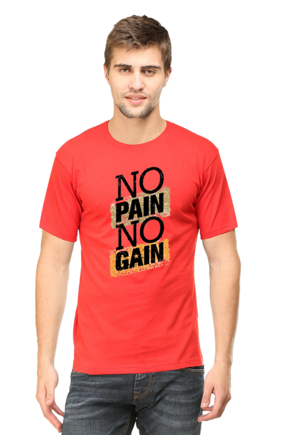 No Pain No Gain Gain Men's T Shirt Red