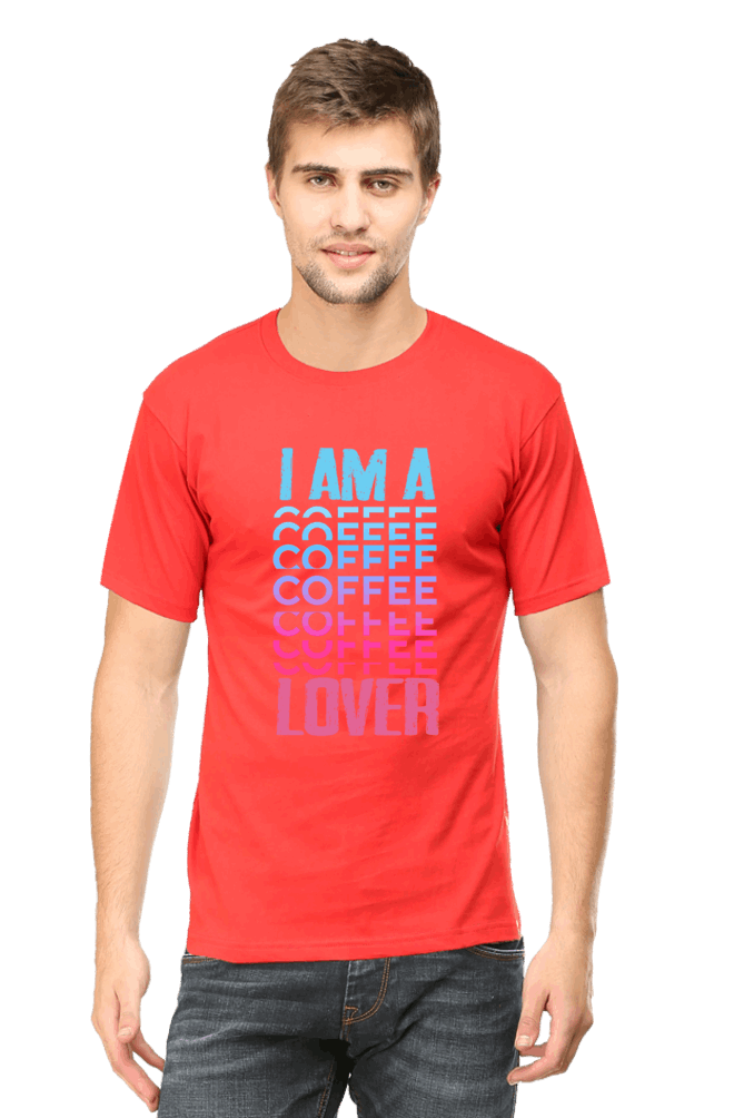 I Am A Coffee Lover Men's T Shirt Red