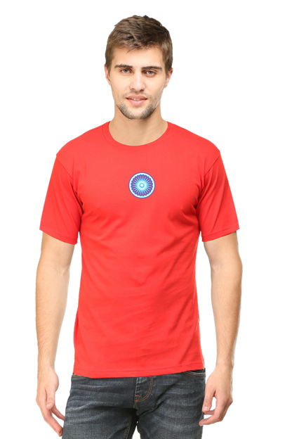 Ashoka Chakra Independence Day T Shirt Red