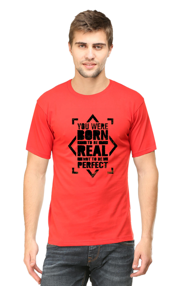 You Were Born To Be Real Men's T Shirt Red