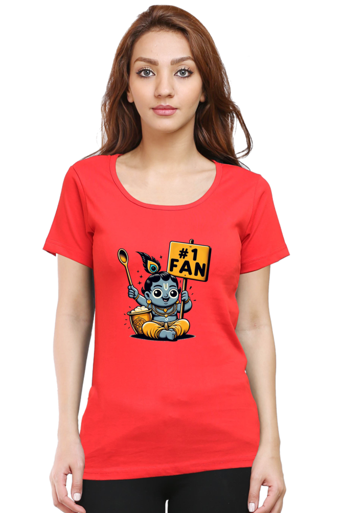 # 1 Fan Janmashtami Women T Shirts