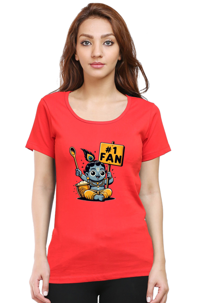 # 1 Fan Janmashtami Women T Shirts