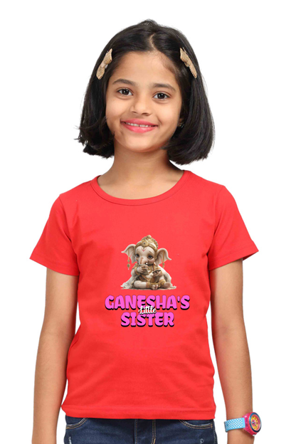 Ganesha's Little Sister Ganesh Chaturthi Girl's T Shirts