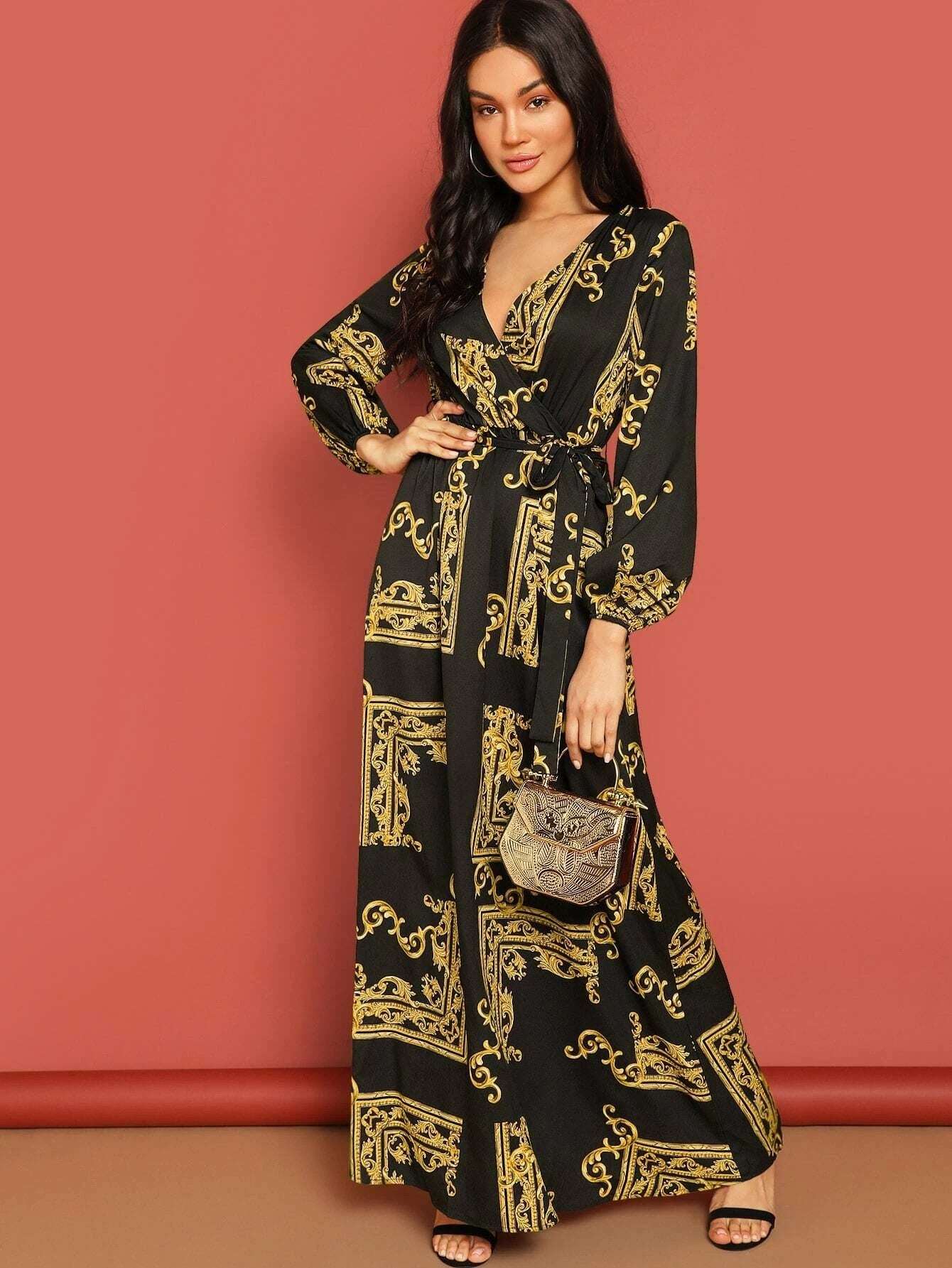 Black And Yellow Stylish Party Wear Bsy Linen Maxi