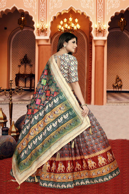 Attractive Fancy Lehenga Choli With Latest Dupatta For Women