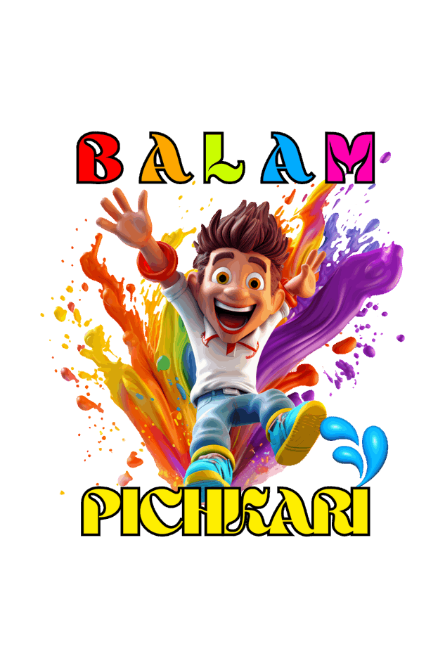 Balam Pichkari Splash: Holi Joy with Jumping Boy