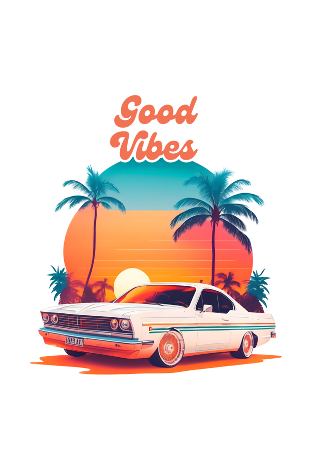 Good Vibes Men's Oversized T Shirts