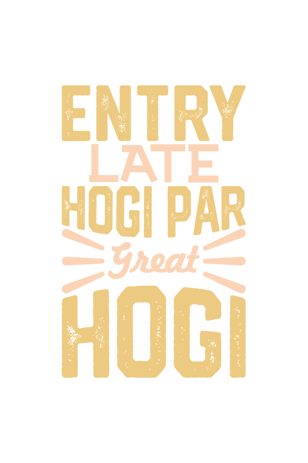 Entry Late Hogi Par Great Hogi Men's Oversized T Shirts