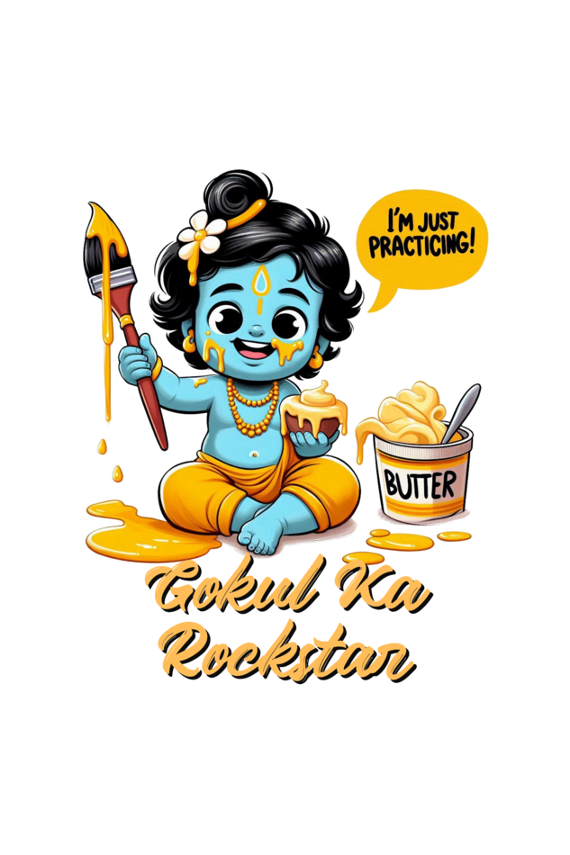 Gokul Ka Rockstar Janmashtami Boy's T Shirts