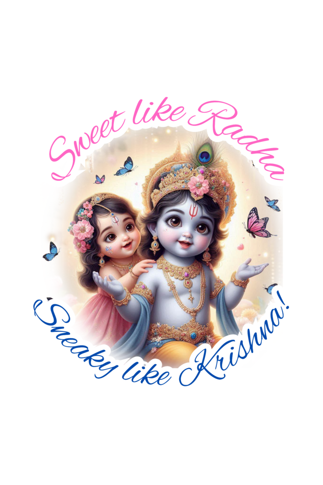 Sweet Like Radha Janmashtami Girl's T Shirts