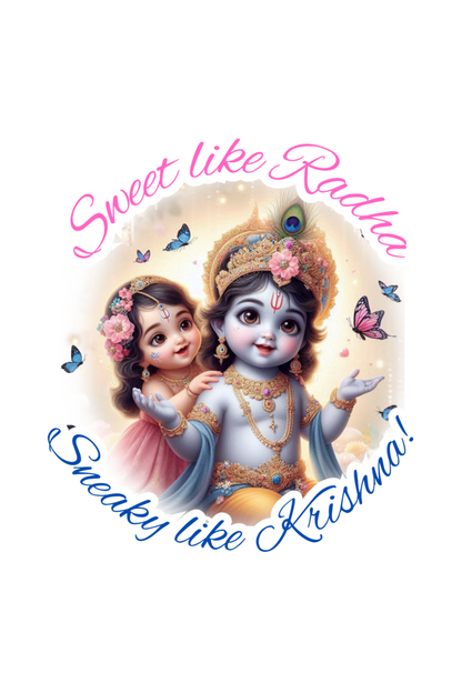 Sweet Like Radha Janmashtami Girl's T Shirts