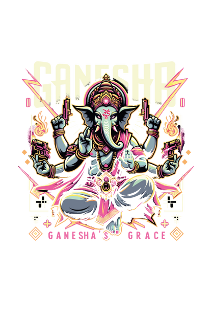 Ganesha's Grace 2 Printed Ganesh Chaturthi Men's T Shirts