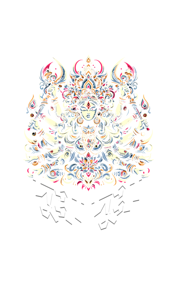 Durga Puja Bengali T Shirt For Men's