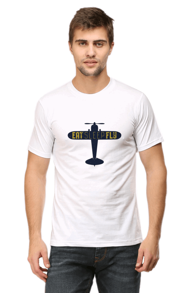 Eat Sleep Fy Men's T Shirt White