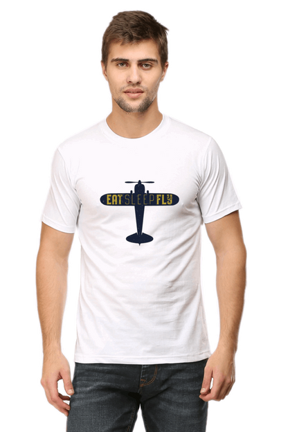 Eat Sleep Fy Men's T Shirt White