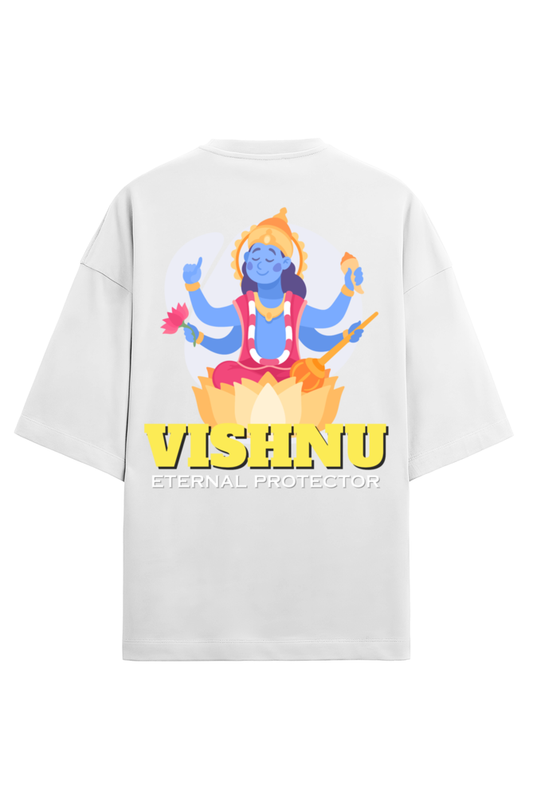 Vishnu Men's Oversized T Shirts White