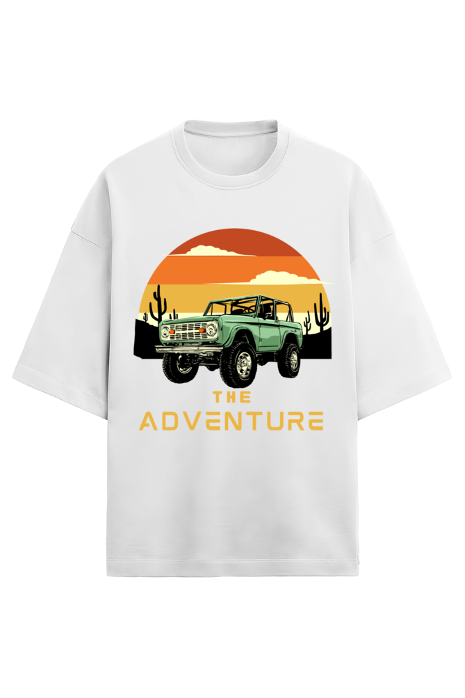 The Adventure Men's Oversized T Shirts White