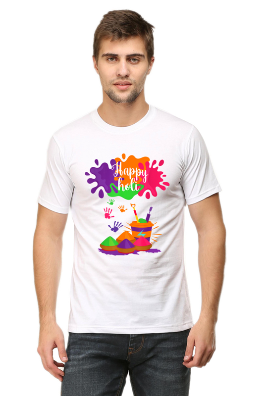 Holi Happiness: Embracing Vibrant Colors White