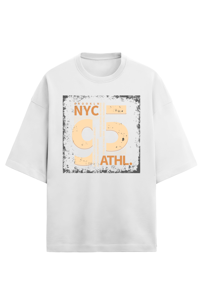 Nyc95 Men's Oversized T Shirts White