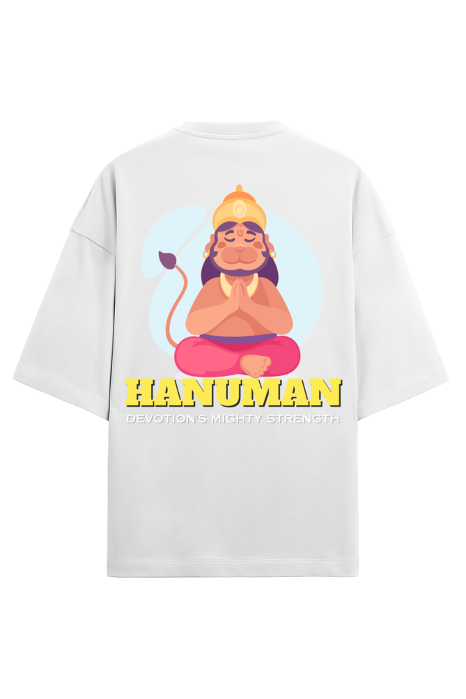 Hanuman Men's Oversized T Shirts White