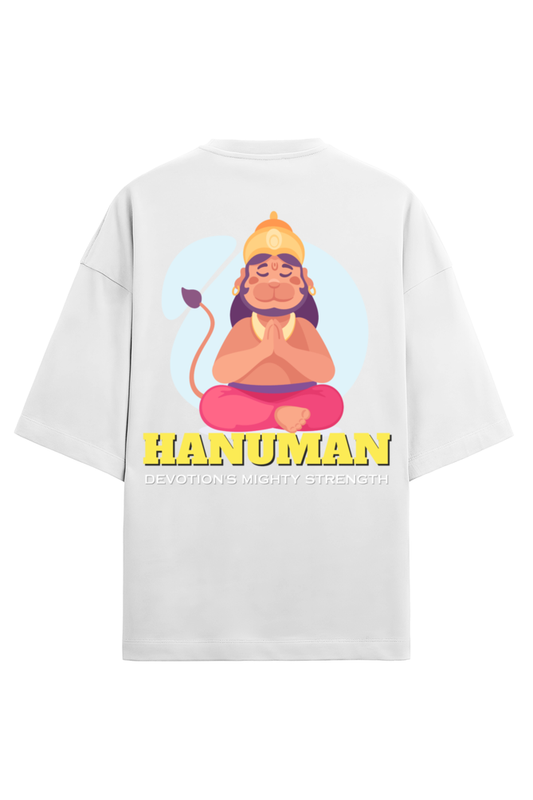 Hanuman Men's Oversized T Shirts White