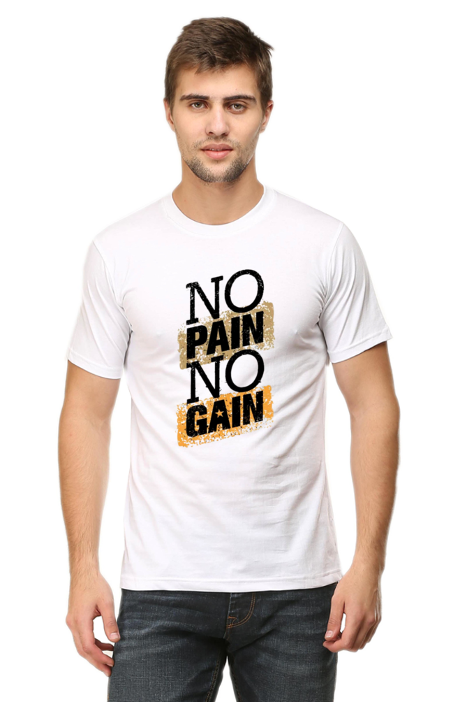 No Pain No Gain Gain Men's T Shirt White