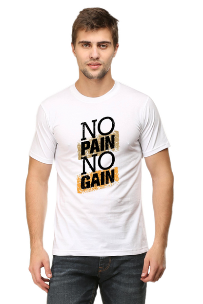 No Pain No Gain Gain Men's T Shirt White