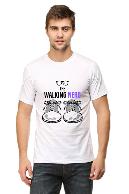 The Walking Nerd' Men's T-Shirt White