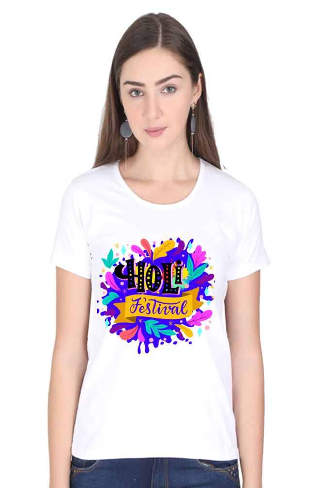 Hues of Holi: Festival Tee White