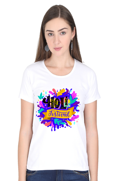 Hues of Holi: Festival Tee White