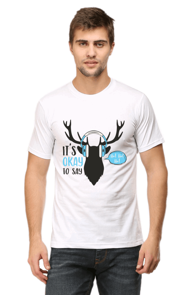 Its Ok To Say Men's T Shirt White