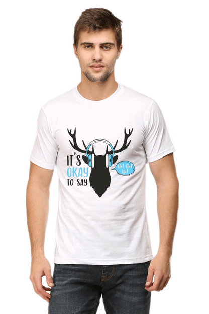 Its Ok To Say Men's T Shirt White