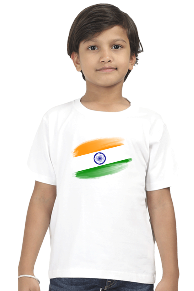 Flag Print Independence Day Boy's T Shirts