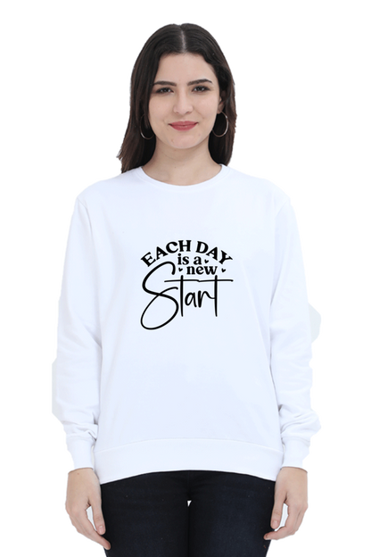 Sweatshirt For Women and Girl's White