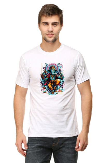 Lord Ganesha 2 Printed Ganesh Chaturthi Men's T Shirts