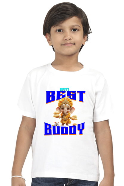 Bappa's Best Buddy Ganesh Chaturthi Boy's T Shirts