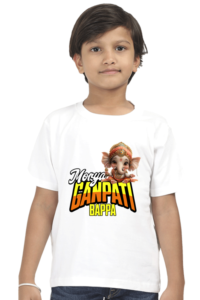 Ganpati Bappa Morya 2 Ganesh Chaturthi Boy's T Shirts