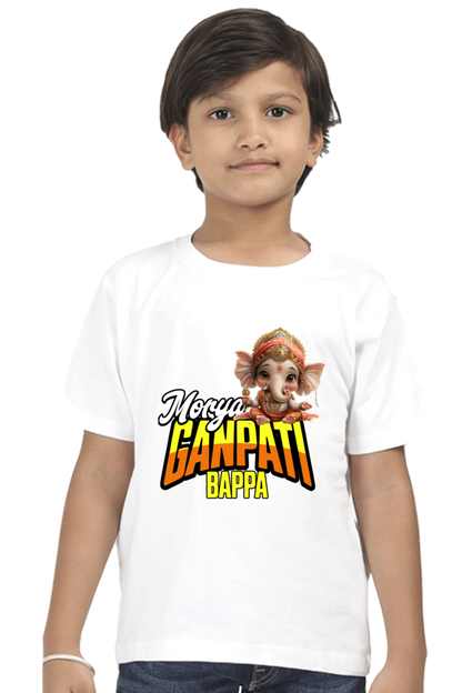 Ganpati Bappa Morya 2 Ganesh Chaturthi Boy's T Shirts