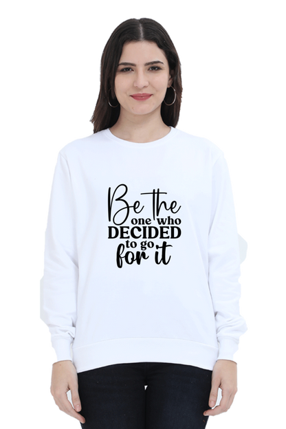 Sweatshirt For Women and Girl's White