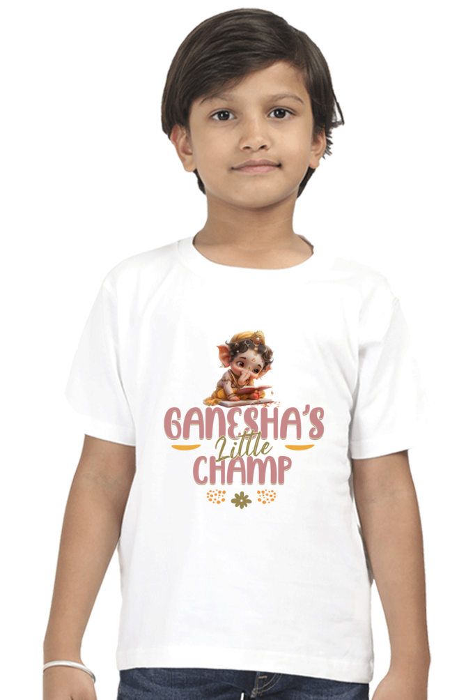 Ganesha's Little Champ Ganesh Chaturthi Boy's T Shirts