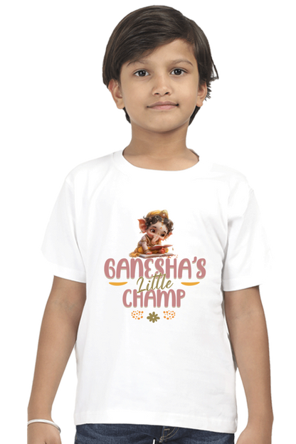 Ganesha's Little Champ Ganesh Chaturthi Boy's T Shirts