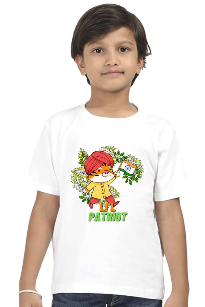 Patriotic T Shirts for Boys White