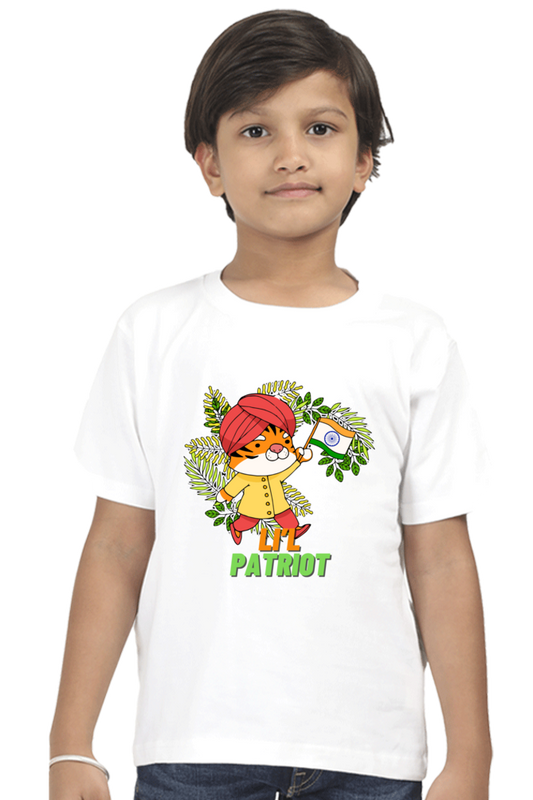 Patriotic T Shirts for Boys White