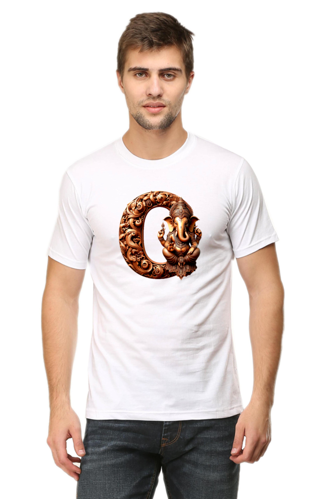 Stylish O Alphabet Ganesh Chaturthi Mens Tshirts