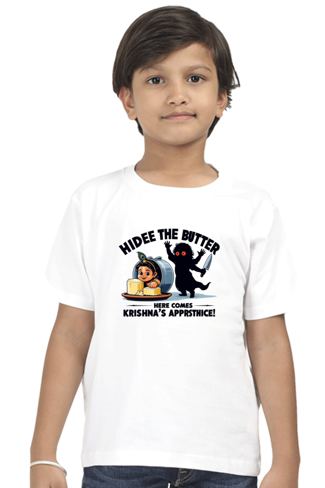 Hidee The Butter Janmashtami Boy's T Shirts